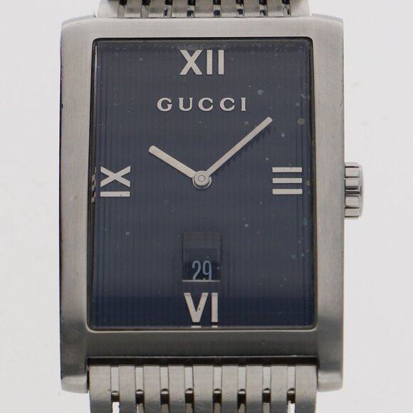 WATCH GUCCI 8600M G Metro black SS QZ - Picture 1 of 7